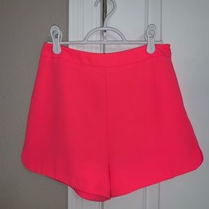 Hot pink shorts